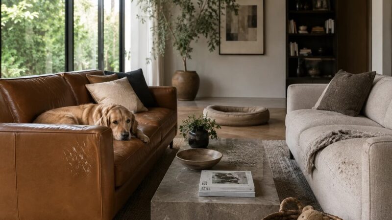 Leather vs. Performance Fabric: Which Holds Up Better With Kids and Pets?